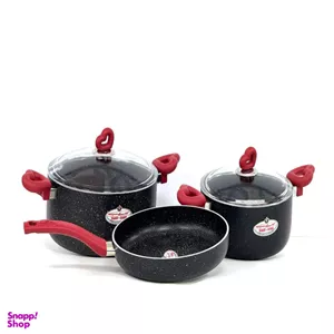 سرویس پخت و پز 5 پارچه زرساب مدل قلبی کد GH-6006