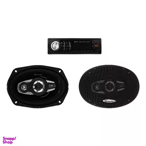 دستگاه پخش خودرو مکسیدر کد MX-DL3188U2_LS8843BT به همراه اسپیکر