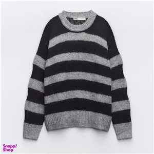 ژاکت بافت زنانه راه راه طرح زارا کد 909