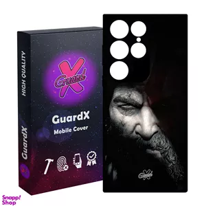 کاور گارد ایکس طرح God of War مدل Glass10418 مناسب برای گوشی موبایل سامسونگ Galaxy S24 Ultra