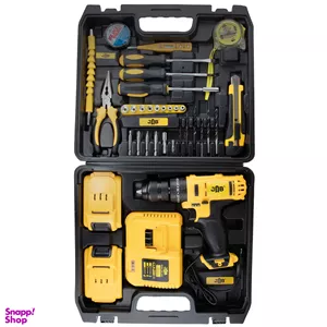 دریل پیچ گوشتی شارژی جاب مدل JSB-3600 V مجموعه 35 عددی