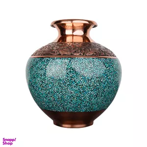 گلدان فیروزه کوبی آقاجانی کد FV244