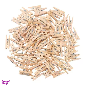 گیره چوبی ساده کد sclips-2.5 بسته 20 عددی