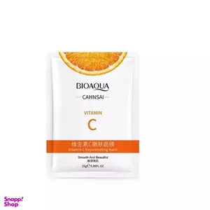 ماسک صورت جوان کننده بایوآکوا مدل ویتامین C وزن 25 گرم