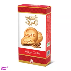 کلوچه گردویی نادری وزن 100 گرم بسته ۲ عددی