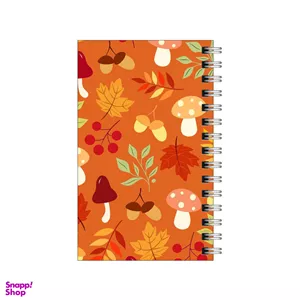 دفترچه یادداشت 60 برگ مدل To Do List طرح پترن پاییزی قارچ و بلوط کد 8129251