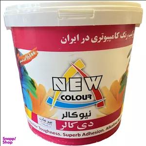 رنگ اکریلیک سفید مات نیوکالر مدل دی کالر وزن 1 کیلوگرم