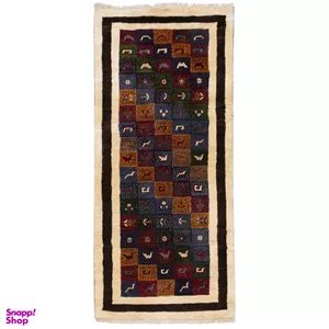 گبه دستباف کناره طول سی پرشیا کد 122485 سایز دو متر