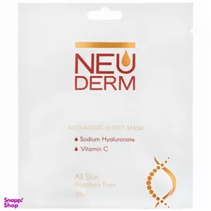 ماسک ورقه ای نئودرم مدل ضد پیری حجم 25 میلی لیتر