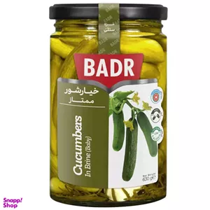 خیارشور ممتاز بدر وزن 630 گرم