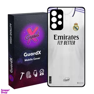 کاور گارد ایکس طرح رئال مادرید مدل Glass10465 مناسب برای گوشی موبایل سامسونگ Galaxy A32 4G