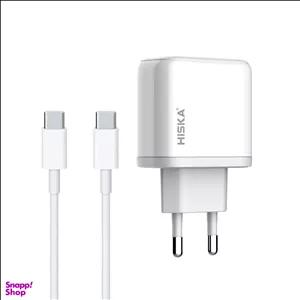 شارژر دیواری هیسکا مدل H-108 به همراه کابل USB-C