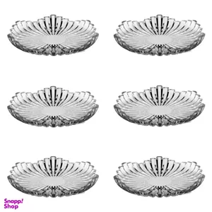 پیش دستی شیشه و بلور اصفهان مدل برلین کد 8800 بسته 6 عددی