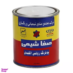 رنگ سفید نیم براق صفاشیمی کد 750 وزن 4 کیلوگرم