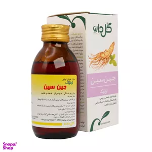تونیک جین سین گل دارو حجم 120 میلی لیتر