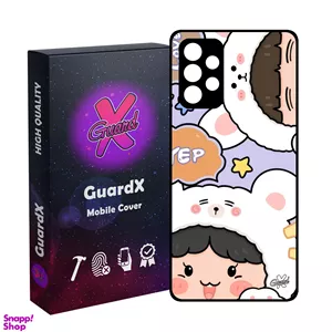 کاور گارد ایکس طرح دختر خرسی مدل Glass10655 مناسب برای گوشی موبایل سامسونگ Galaxy A32 4G