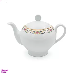 قوری چينی زرين ايران مدل گلستان قالب ايتاليا اف 001