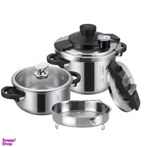 زودپز دوقلو جی فی نی مدل NEW-G02 گنجایش 6 و 4 لیتر