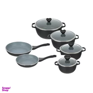 سرویس پخت و پز 10 پارچه عروس کد 37110 مدل کلاسیک خطی