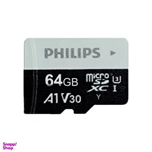 کارت حافظه MicroSDHC فیلیپس مدل A1-V30 کلاس 10 استاندارد UHS-I U3 سرعت 80MBps ظرفیت 64 گیگابایت