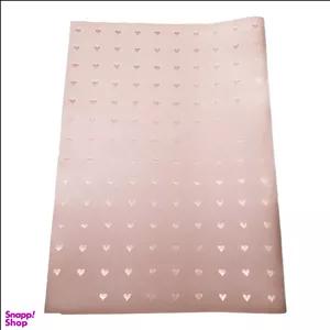 کاغذ کادو کرافت طلا کوب طرح قلبی