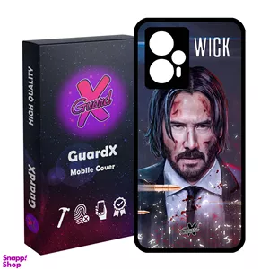 کاور گارد ایکس طرح John Wick مدل Glass10145 مناسب گوشی موبایل شیائومی Poco F5/Redmi Note 12 Turbo