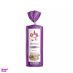 رایس کیک چند غله ا آ ب وزن 100 گرم