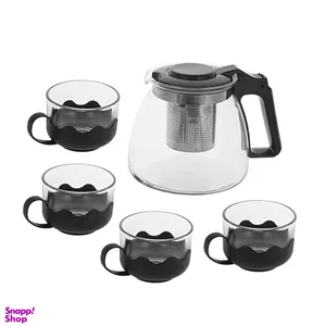 سرویس 5 پارچه قوری و فنجان مدل Bl01