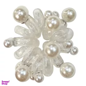 کش مو زنانه مدل سیم تلفنی طرح مرواریدی