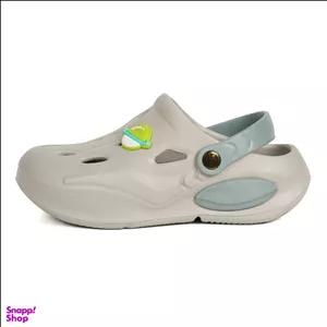 دمپایی پسرانه شیما مدل کراکس کد 01 رنگ طوسی