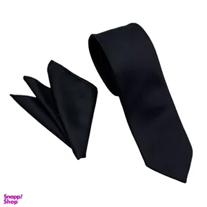 ست کراوات و دستمال جیب مردانه آیکت طرح جودون کد 100