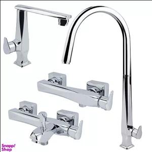 ست شیرآلات کوتاه سانیا مدل روبی مجموعه 4 عددی