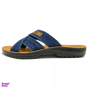 صندل دیزل بافتی طرح جین رنگ آبی