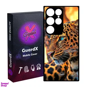 کاور گارد ایکس طرح پلنگ مدل Glass10237 مناسب برای گوشی موبایل سامسونگ Galaxy S24 Ultra