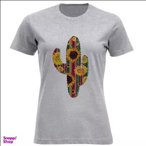 تیشرت آستین کوتاه زنانه مدل کاکتوس D364