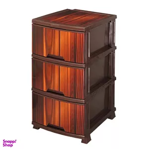 فایل کشویی رزگلد طرح چوب کد LV3