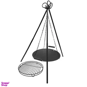 مجموعه سه پایه ساج و توری گریل ساج وک همراه کیف