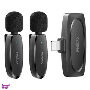 میکروفون یقه ای دو کاربر Lightning یسیدو مدل YESIDO KR14
