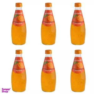 آبمیوه تخم شربتی پرتقال باستلو حجم 300 میلی لیتر بسته 6 عددی