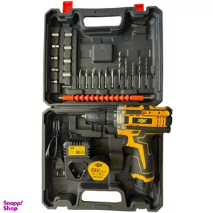 دریل پیچ گوشتی شارژی جاب مدل JB-6060 مجموعه 40 عددی