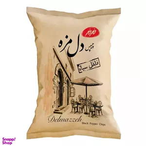 چیپس فلفل سیاه دلمزه مزمز وزن 190 گرم