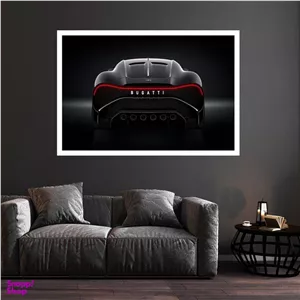 تابلو بکلیت طرح ماشین بوگاتی مدل قاب شاسی W-s8921