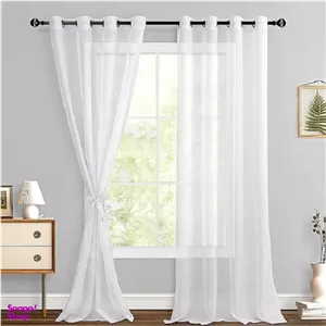 پرده تیکو دکو مدل حریر کلاسیک سایز 150 × 280 سانتی متر