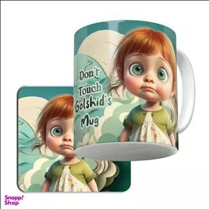 ماگ لاژید مدل به ماگ گلشید دست نزن کد RDH به همراه زیرلیوانی