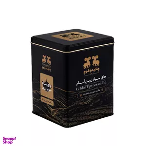 چای سیاه شکسته سوپر زرین آسام دو قوچ وزن 450 گرم
