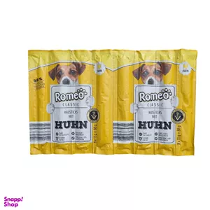 تشویقی مدادی سگ رومئو طعم مرغ بسته 8 عددی