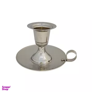 شمعدان بشقابی مسی مدل کروم شده کد ZH246.1
