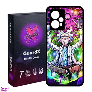 کاور گارد ایکس طرح Rick and Morty مدل Glass10175 مناسب گوشی موبایل شیائومی Poco F5/Redmi Note 12 Turbo