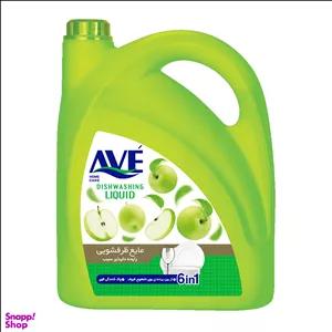 مایع ظرفشویی ۶ در ۱ سبز اوه با رایحه سیب حجم 3750 میلی‌ لیتر