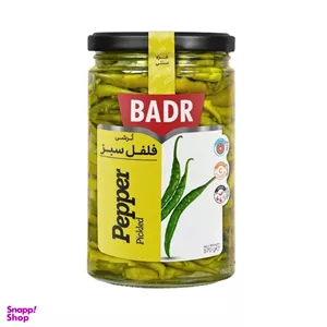 ترشی فلفل سبز بدر وزن 570 گرم